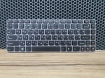 Клавиатура для ноутбука Lenovo Y470 черная с темно-серой рамкой