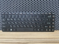 Клавиатура для ноутбука Lenovo Y470, Y471, Y471P черная с черной рамкой