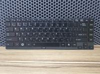 Клавиатура для ноутбука Toshiba Satellite R845 черная с черной рамкой