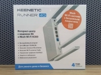 4G Wi-Fi роутер Keenetic Runner 4G (KN-2211)(802.11n)(2.4 ГГц)(4xLAN 1xWAN 1xSIM) НОВЫЙ