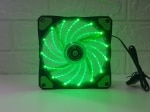 Вентилятор для корпуса ПК 120x120мм Coolmoon зеленая подсветка (3-pin/molex)