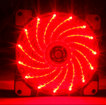 Вентилятор 12см Coolmoon красная подсветка (3pin, molex)