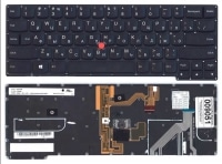 Клавиатура для ноутбука Lenovo ThinkPad Edge E445 черная без рамки, со стиком